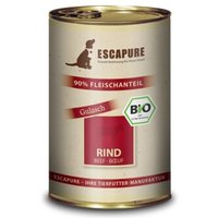 ESCAPURE Nassfutter Hund Bio Adult Rind 6x400 g von Escapure