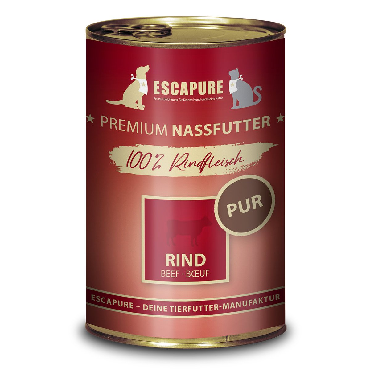 ESCAPURE Nassfutter Rind PUR 24x400g von Escapure