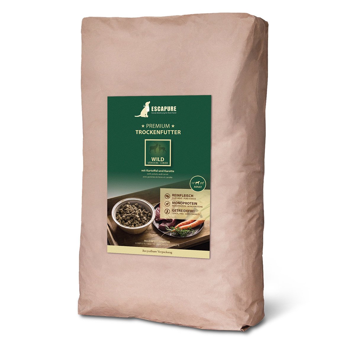 ESCAPURE Wild Premium Trockenfutter 12kg von Escapure