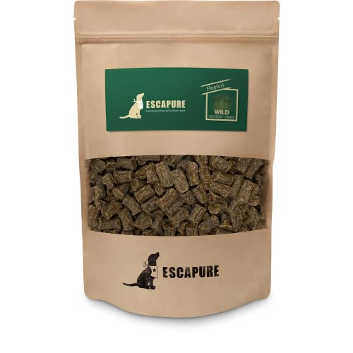 Escapure Hunde Leckerli Beutel | Wild Hupferl 1000g | Wild Hupferl in Premium Qualität | 98% Muskelfleisch | ohne künstliche Zusatzstoffe und frei von Getreide von Escapure