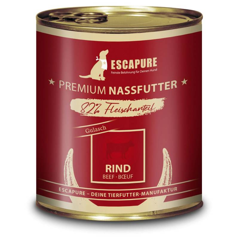 Escapure Rinder Gulasch Dose Menü 6x800g von Escapure