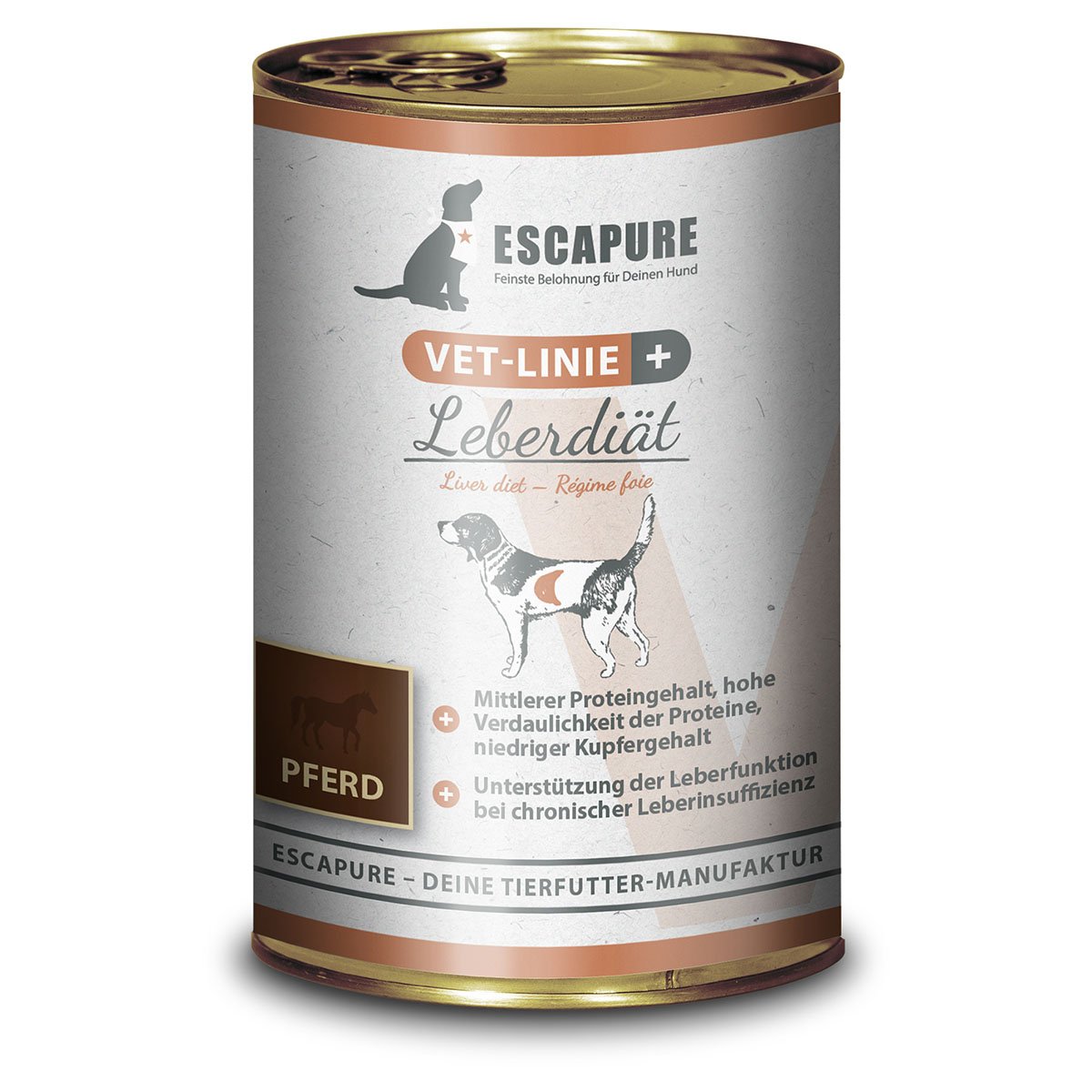 Escapure VET-Leberdiät Pferd 6x400g von Escapure