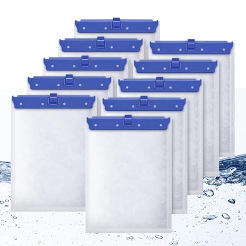 Esctabalt Große Filterkartuschen für Tetra Whisper Bio-Bag Filter, große Aquarium-Filterkartusche für Tetra Whisper 20i 40i, IQ20/30/45/60, PF20/30/40/60 und ReptoFilter, 10 Stück von Esctabalt