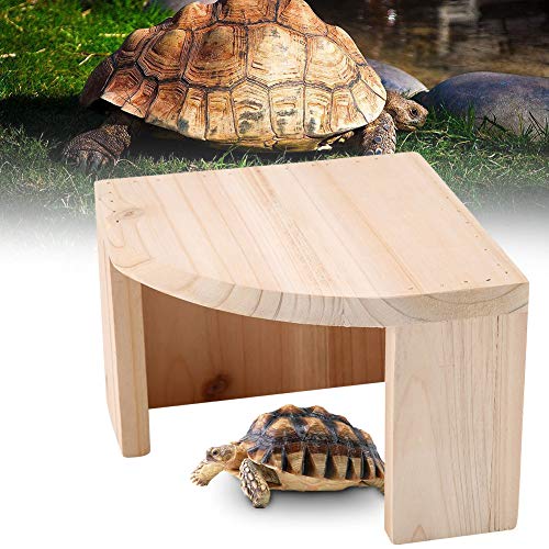 Esenlong Reptil Haus Aquarium Dekoration Holz Reptil Höhle Hideouts Reptil Haus für Echsen Frösche Turtles 18 * 18 * 13 5 cm von Esenlong