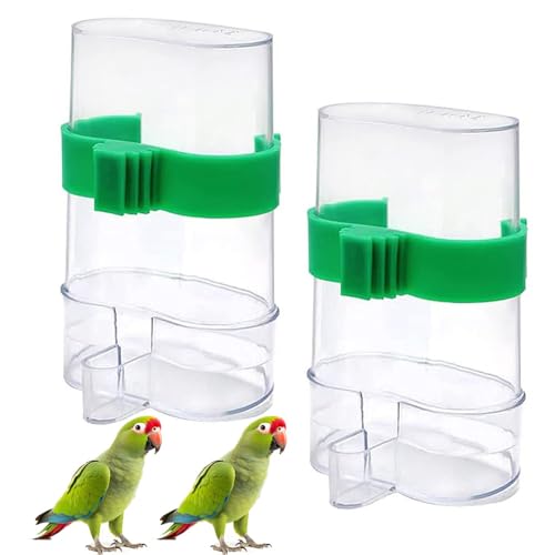 2 Stücke Vögel Automatischer Wasserspender Futterspender,VogelWasserspender für Vogelfutter Futterspender Vögel Automatischer Futternapf, Vogel Wasserspender für Bird Parrot Pigeon Vogel Wasserspender von Esforzarse