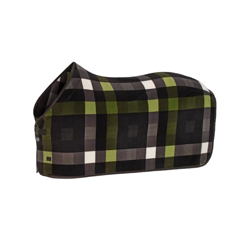 Eskadron Abschwitzdecke Fleece Check Teak Brown-White-Moss Green Platinum 2024 L (145 cm) von Eskadron