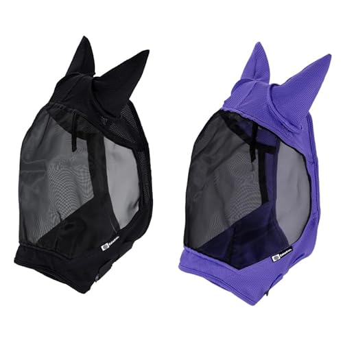 Eskadron Dynamic Fliegenmaske MESH Größe Vollblut, Farbe Purple von Eskadron