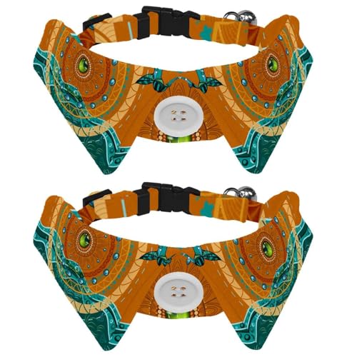 Eslifey Hundehalsband mit Fliege, verstellbares Hunde-formelles Smokinghalsband mit abnehmbarem Hemdkragen, Katzenhalsbänder für kleine Haustiere, Retro, ethnische Mandala-Delfine Eslifey Hundehalsband mit Fliege, verstellbares Hunde-formelles Smokinghalsband mit abnehmbarem Hemdkragen, Katzenhalsbänder für kleine Haustiere, Retro, ethnische Mandala-Delfine von Eslifey