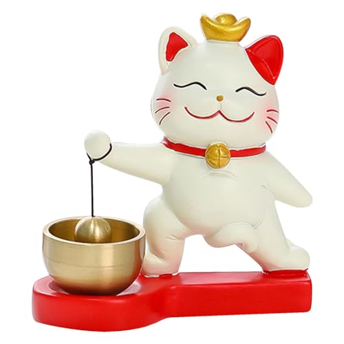 Esncddym Lucky Cat Türklingel, kreative Türklingel,Selbstklebende Türklingel | Ring-Türklingel-Dekoration, entzückende Türklingel, die Reichtum anzieht, selbstklebendes Glückskatzen-Design zum Öffnen von Esncddym