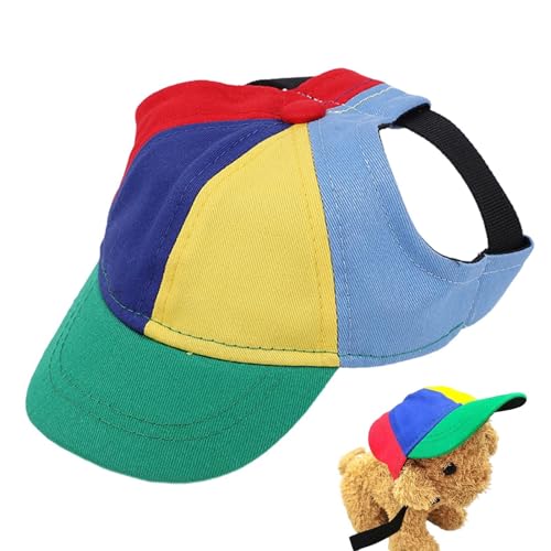 Haustier Baseball Mütze, Haustier-Propellermütze, Propeller Mütze, Bunte Propellermütze Lustige Propellerkappe, Baseball Cap Hundemütze Katzenmütze Hut, Sonnenschutz Hut Hundecap mit Ohrlöchern von Esncddym