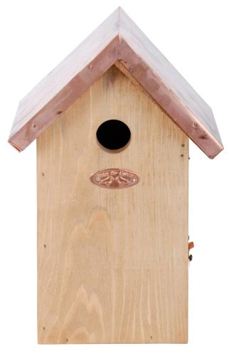 Esschert Design Vogelhaus Chickadee Antik Waschung mit Kupferdach von Esschert Design