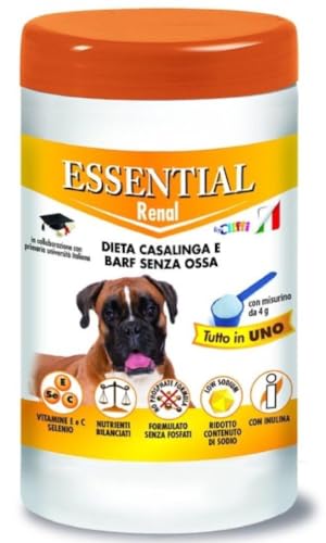 Essential Renal – Dieta Casalinga und Barf ohne Knochen für erwachsene Hunde – 650 g von Essential