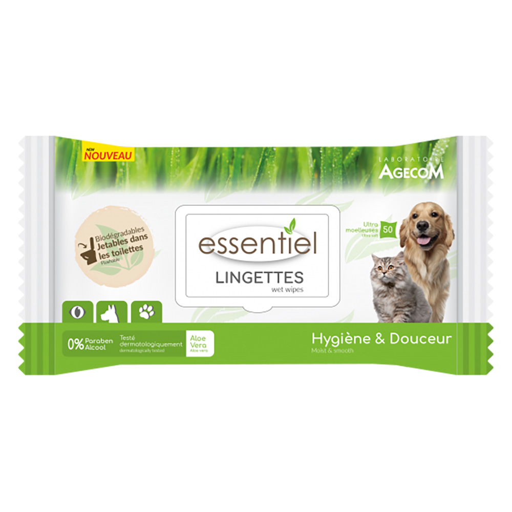 Essentiel Aloe Vera Wipes - 50 Stück Essentiel Aloe Vera Wipes - 50 Stück von Essentiel