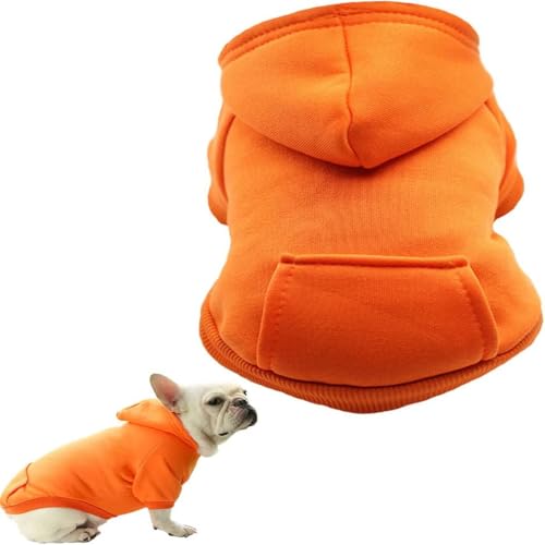 Esshogo 1 Stück Hundemantel für kleine Hunde, Hunde-Kapuzenpullover, Fashion Sport Hundemantel Herbst, Pullover für kleine Hoodie Hunde Fleece warm Hündchen Jungen Mädchen Herbst Haustierkleidung Hund von Esshogo