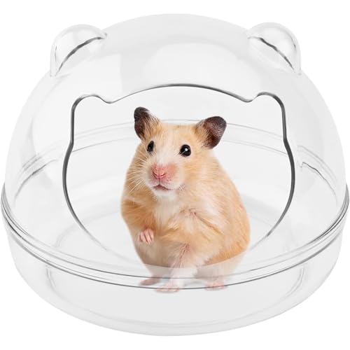 Esshogo Hamster Sand Badezimmer, Abnehmbarer Hamster Sandbad, Sandkasten Toilette Hamster Sandbadbehälter für Igel Meerschweinchen Tierkäfig Zubehör von Esshogo