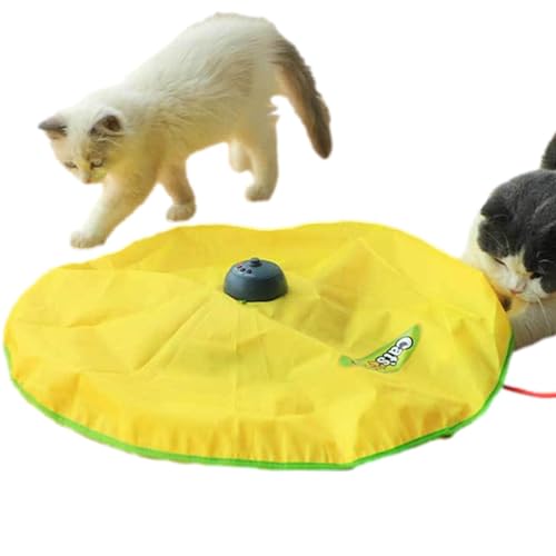 Eteslot Interaktives Katzenspielzeug Elektrisch, Pfotenjagd Katzenspielzeug, Spielmatte Katze, Katzenmatte Spielzeug Automatisches Katzenspielzeug Indoor von Eteslot