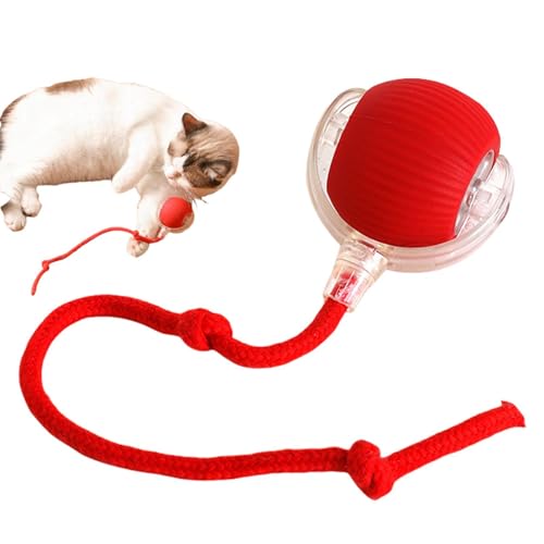 Eteslot Smart Cat Toy Ball Interactive Rolling Ball for Cat Dog, Elektrisch Interaktives Katzenspielzeug, Katzensprint Spielzeug, Selbstrollender Ball Für Katzen, Automatisches Katzenspielzeug von Eteslot