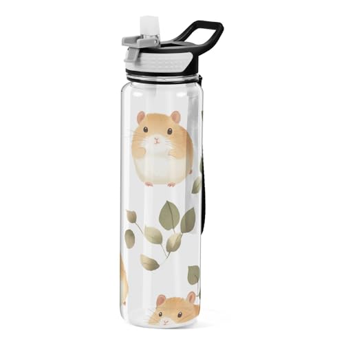 Boho Simple Style Hamster Wasserflaschen Sport Klar für Arbeiten Tragbar Reisen Büro Reisen Zuhause von EtherSpher