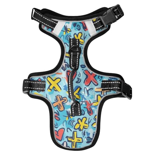 Chalecos para Perros Hundeweste mit buntem Kreuz, reflektierend, Größe L für Kaninchen, Wandern, niedliche Weste für Hunde, Größe L mit Griff, Größe M Chalecos para Perros Hundeweste mit buntem Kreuz, reflektierend, Größe L für Kaninchen, Wandern, niedliche Weste für Hunde, Größe L mit Griff, Größe M von EtherSpher