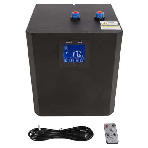 Eujgoov Aquariumkühler 1/3 PS, 300 L Wasserkühler, 79 Gallonen Kühlung mit 3 Modi für die Hydrokultur von Aquarien (EU-Stecker 220 V) von Eujgoov