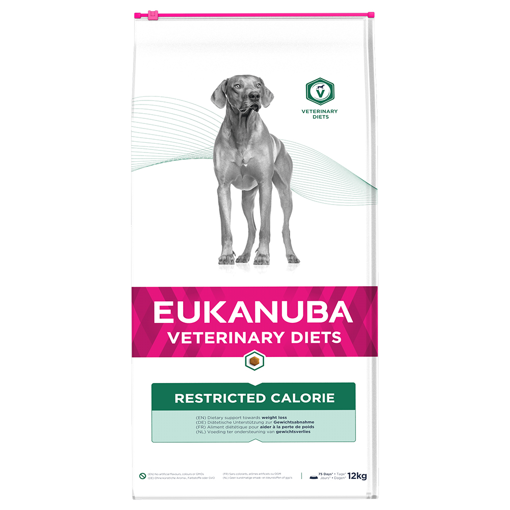 2 kg gratis! 12 kg Eukanuba VETERINARY DIETS - Restricted Calorie von Eukanuba Veterinary Diet