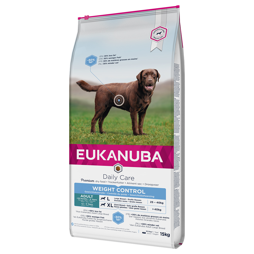 12 kg / 15 kg Eukanuba Daily Care zum Sonderpreis! - 15 kg Weight Control Large Adult von Eukanuba