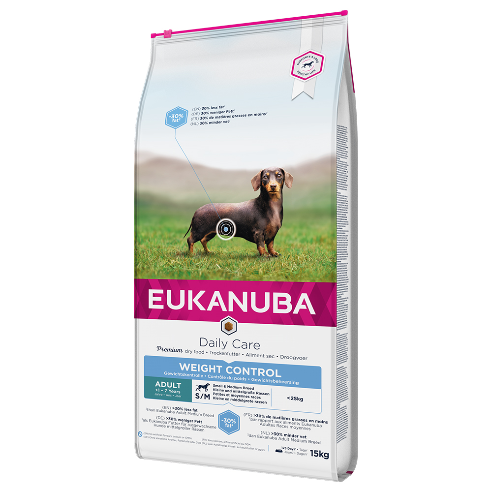 12 kg / 15 kg Eukanuba Daily Care zum Sonderpreis! - 15 kg Weight Control Small/Medium Adult von Eukanuba