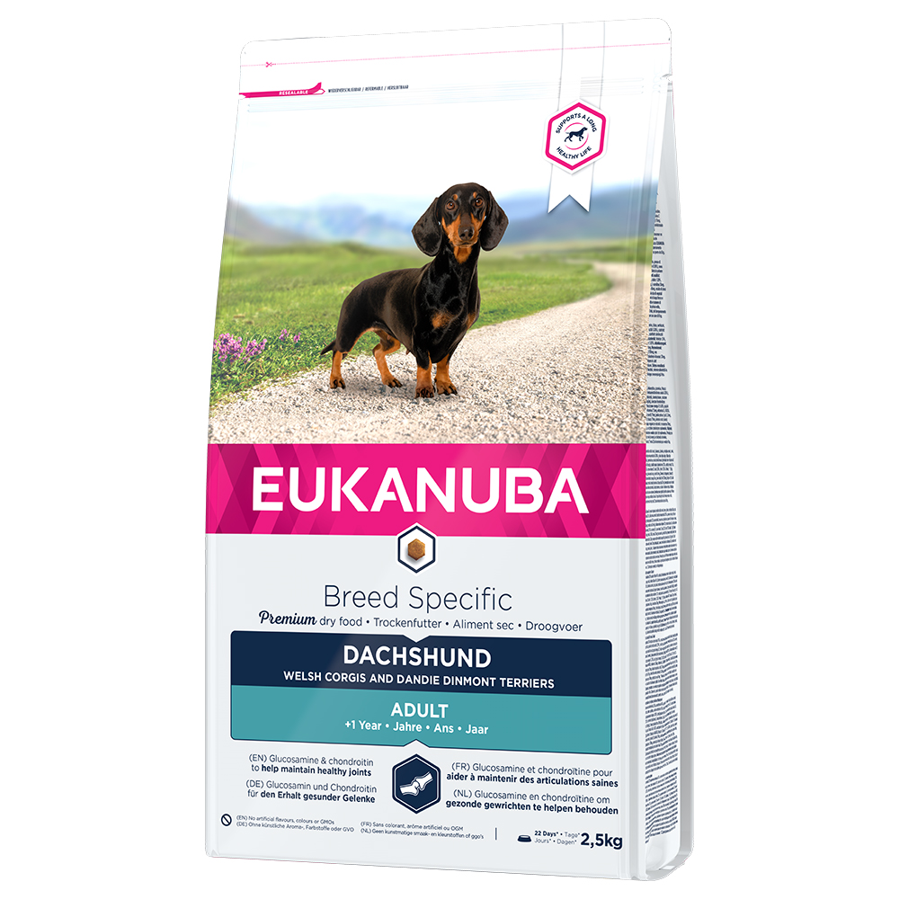 Eukanuba Adult Breed Specific zum Sonderpreis! - 2,5 kg Dachshund von Eukanuba