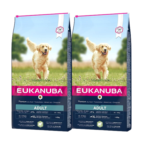 Eukanuba Adult Große Rassen Lamm & Reis Hundefutter 2 x 12 kg von Eukanuba