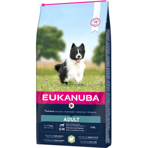 Eukanuba Adult Kleine/Mittelgroβe Rassen mit viel Lamm & Reis Hundefutter 12 kg von Eukanuba