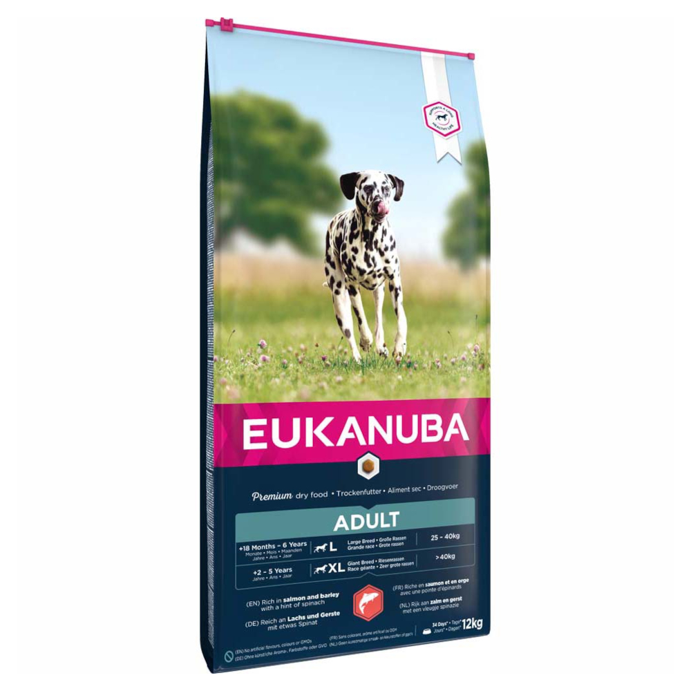 Eukanuba Adult Large Breed Lachs - Sparpaket: 2 x 12 kg Eukanuba Adult Large Breed Lachs - Sparpaket: 2 x 12 kg von Eukanuba
