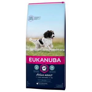 Eukanuba Adult Medium Breed Huhn Hundefutter 15 + 3 kg von Eukanuba