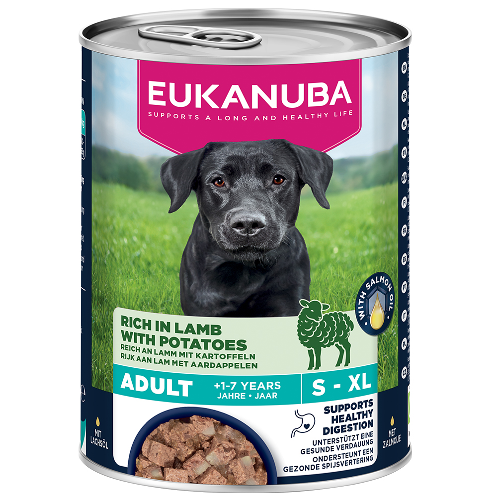 Eukanuba Adult Reich an Lamm mit Kartoffeln - Sparpaket: 24 x 400 g Eukanuba Adult Reich an Lamm mit Kartoffeln - Sparpaket: 24 x 400 g von Eukanuba