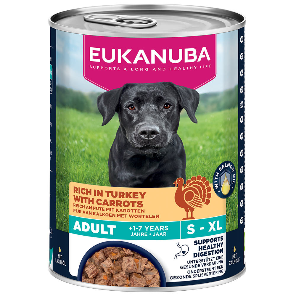 Eukanuba Adult Reich an Pute mit Karotten - Sparpaket: 12 x 400 g Eukanuba Adult Reich an Pute mit Karotten - Sparpaket: 12 x 400 g von Eukanuba