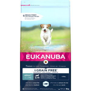 Eukanuba Adult S/M Getreidefrei Meeresfisch Hundefutter 12 kg von Eukanuba