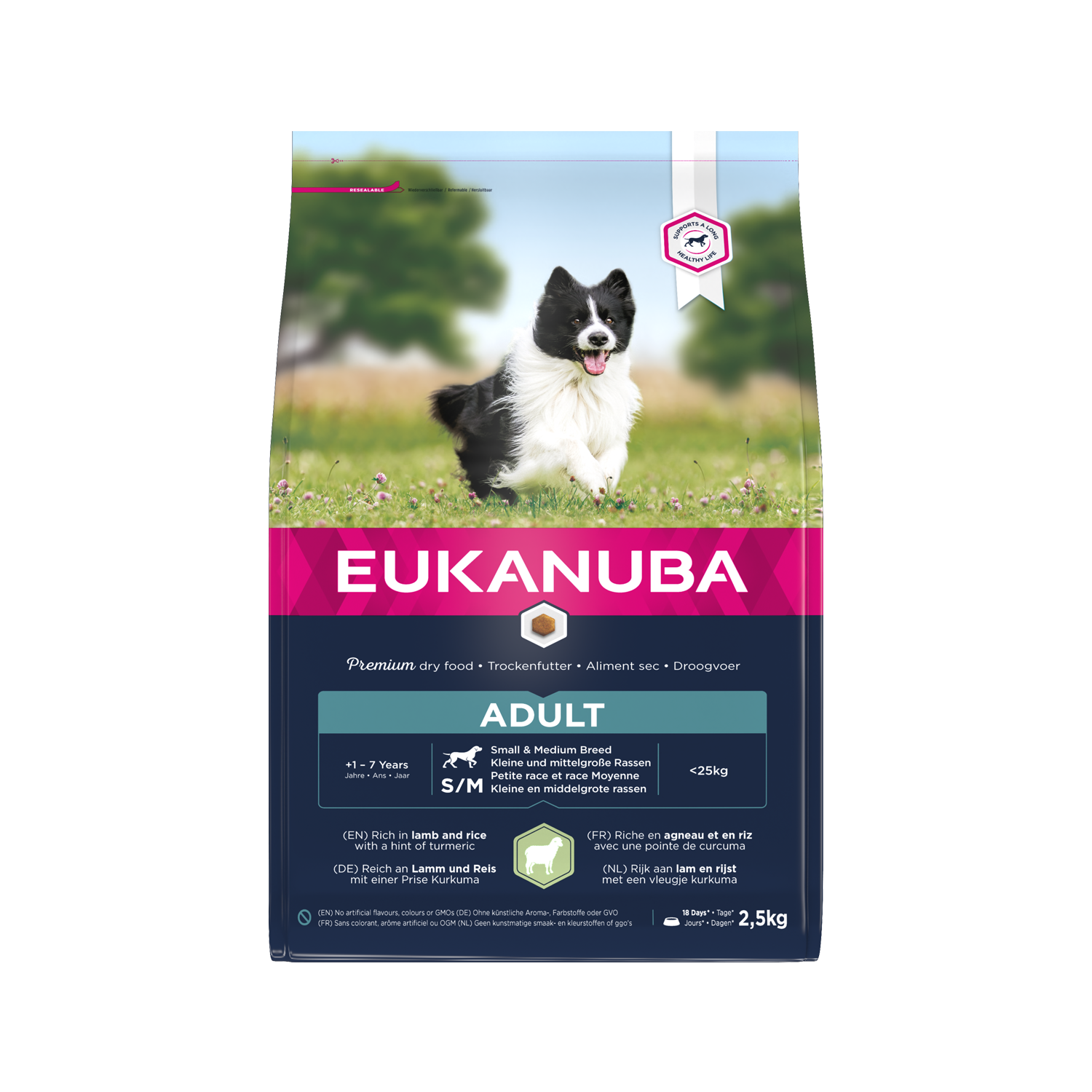 Eukanuba Adult Small & Medium Breed Hundefutter - Lamm - 2,5 kg von Eukanuba