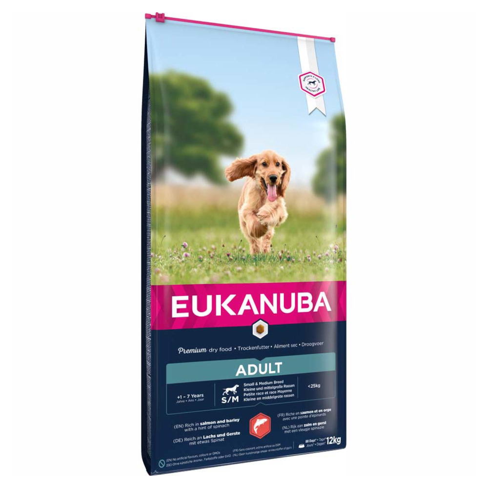 Eukanuba Adult Small & Medium Breed Lachs - Sparpaket: 2 x 12 kg Eukanuba Adult Small & Medium Breed Lachs - Sparpaket: 2 x 12 kg von Eukanuba