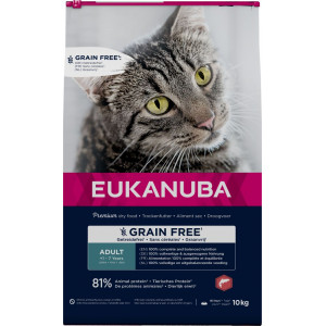 Eukanuba Adult mit Lachs getreidefreies Katzenfutter 10 kg von Eukanuba