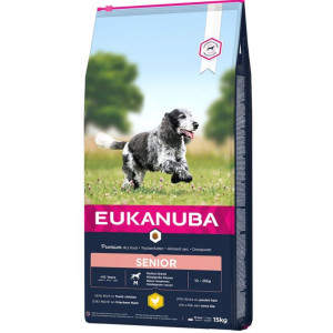 Eukanuba Caring Senior Medium Breed Huhn Hundefutter 15 kg von Eukanuba