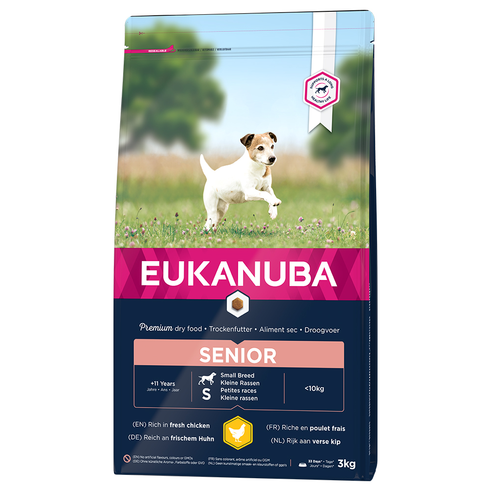 Eukanuba Caring Senior Small Breed Huhn - Sparpaket: 3 x 3 kg von Eukanuba