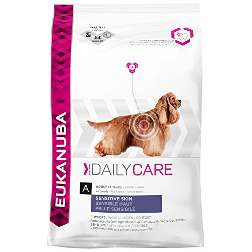Eukanuba Daily Care, Hundefutter für Hunde mit sensibler Haut, Trockenfutter mit Fisch und Huhn (1 x 2,3 kg) von Eukanuba
