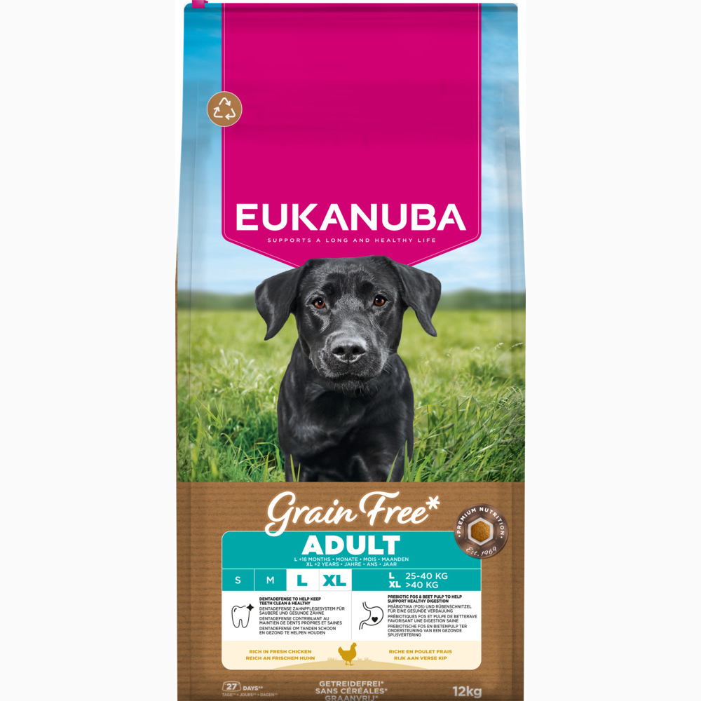 Eukanuba Grain Free Adult Large mit Huhn - 12 kg Eukanuba Grain Free Adult Large mit Huhn - 12 kg von Eukanuba