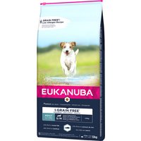 Eukanuba Grain Free Adult Small / Medium Breed mit Lachs - 12 kg von Eukanuba