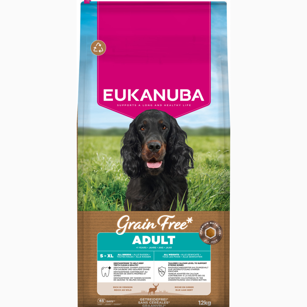 Eukanuba Grain Free Adult mit Wild - 12 kg Eukanuba Grain Free Adult mit Wild - 12 kg von Eukanuba