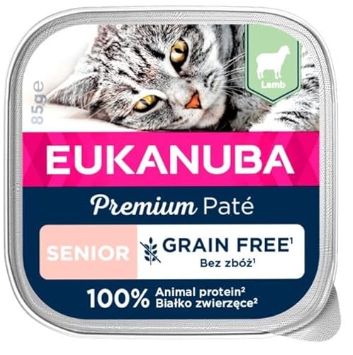 Eukanuba Grain Free Lamm für Senior-Katzen, 85 g von Eukanuba