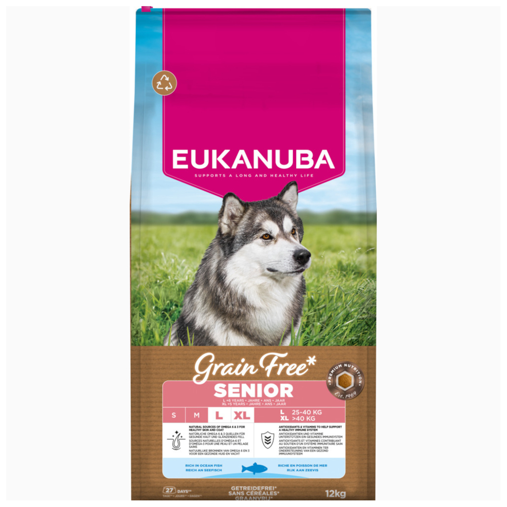 Eukanuba Grain Free Senior Large & Giant mit Seefisch - 12 kg Eukanuba Grain Free Senior Large & Giant mit Seefisch - 12 kg von Eukanuba