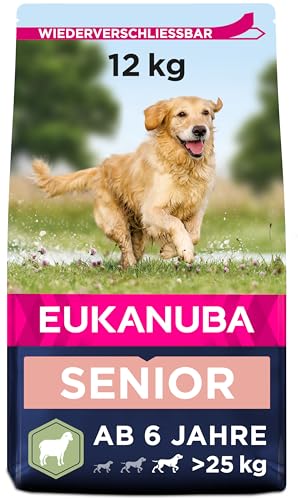 Eukanuba Hundefutter mit Lamm & Reis für große Rassen - Trockenfutter für Senior Hunde, 12 kg von Eukanuba