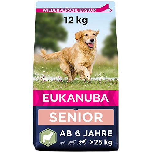 Eukanuba Hundefutter mit Lamm & Reis für große Rassen - Trockenfutter für Senior Hunde, 12 kg von Eukanuba