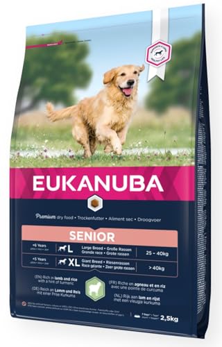 Eukanuba Hundefutter mit Lamm & Reis für große Rassen - Trockenfutter für Senior Hunde, 2,5 kg von Eukanuba