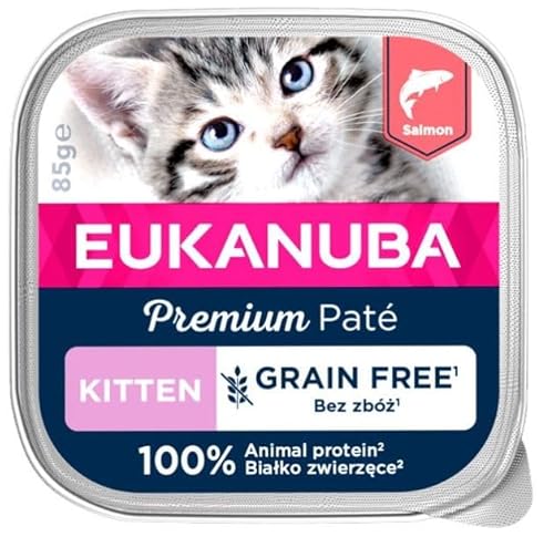 Eukanuba Kätzchen Pastete, Lachs, ohne Getreide, 85 g von Eukanuba